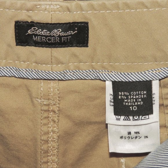 Eddie Bauer Mercer Fit Tan Beige Khaki Shorts - Picture 2 of 3